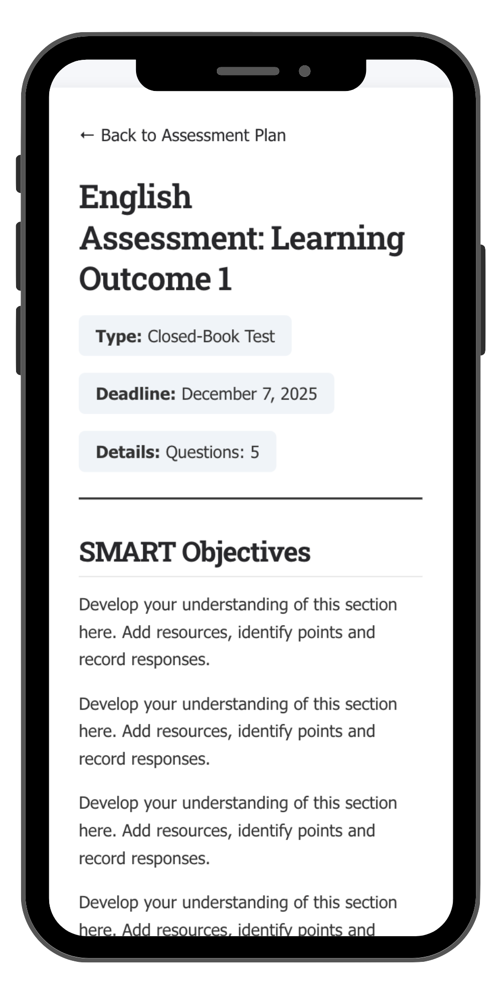 HLPER Assessment Assistant Cram Sheets