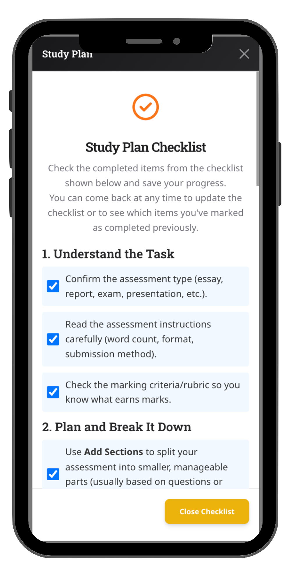 HLPER Assessment Assistant Study Plans